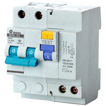  ДТЗ с прекъсвач - RCBO  30mA 2p 32A AC type Shihlin